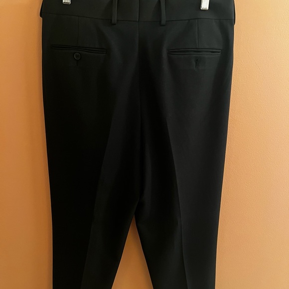 Nordstrom Open Edit Men’s Trousers. Black Double Pleated. Size: 34 x 32. - Picture 6 of 7